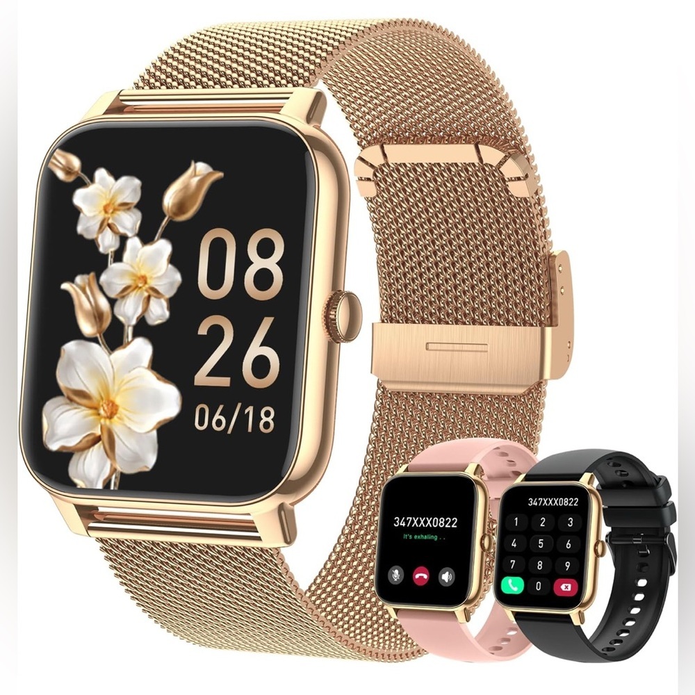 NEW- Smartwatch Fitness Tracker; Waterproof Running Heart Rate Monitor